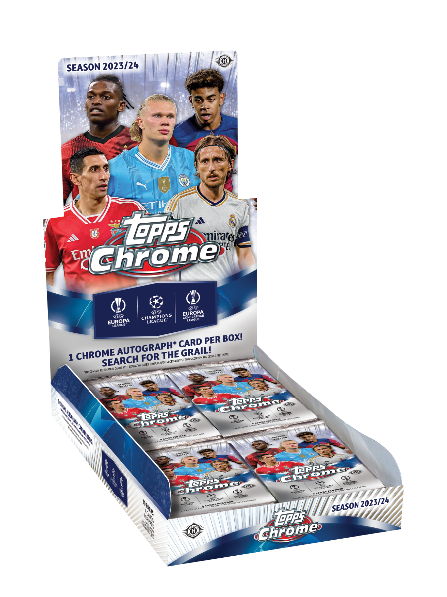 2023/24 Topps Chrome UEFA Club Competitions Soccer Hobby Box